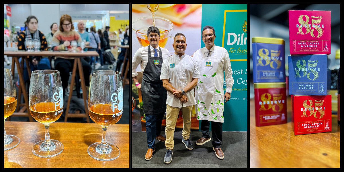 We are at the Good Food &amp; Wine Show in Melbourne, warming the city with Masterclasses of our new 85 Reserve teas. Come on down Melbourne, it’s warm here! Joining me are Peter Kuruvita with tea inspired gastronomy &amp; Simon Toohey with Tea Mixology from today to Sunday.