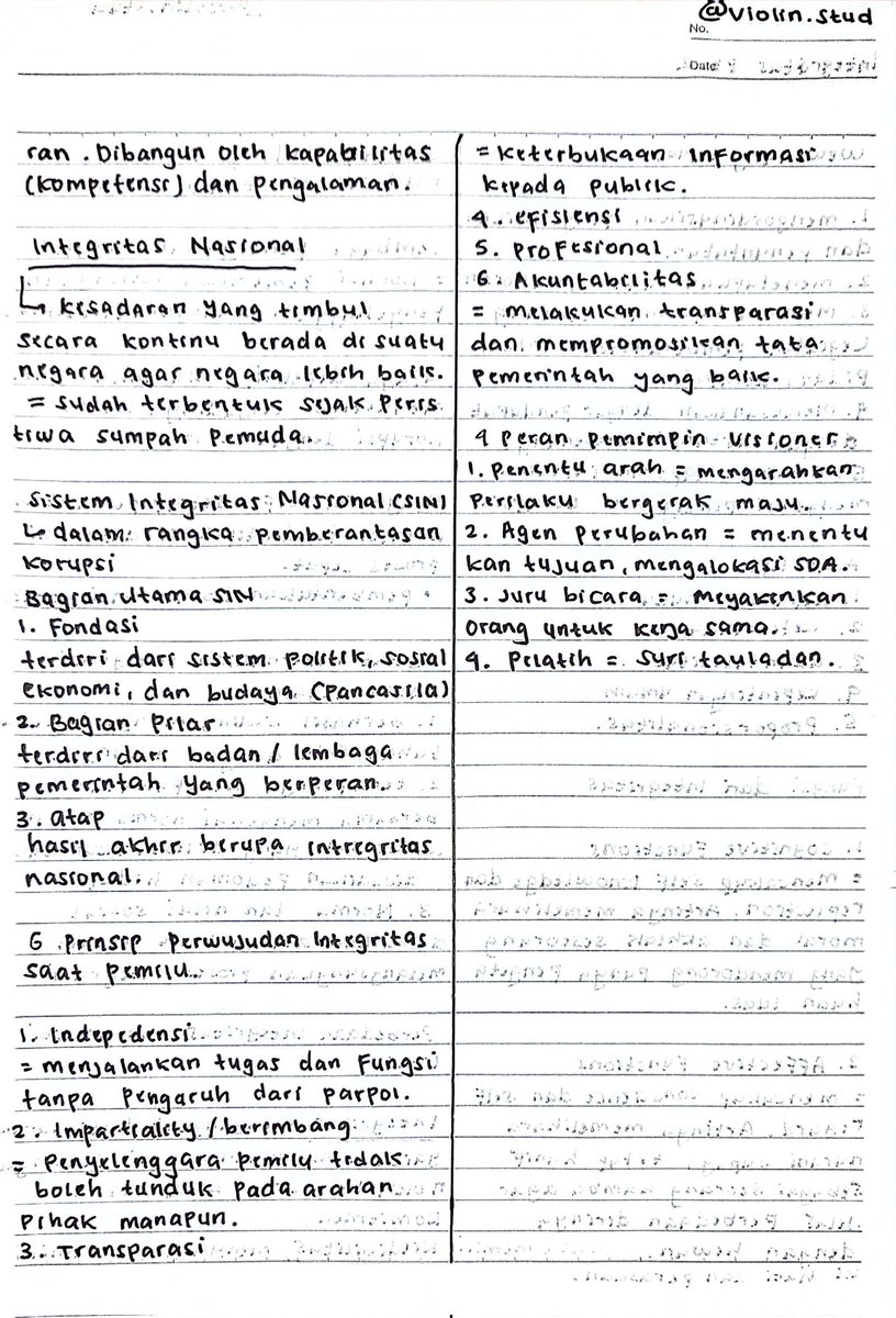 violiniya_'s tweet photo. 🎀 Materi TWK Integritas🎀

Follow buat update catatan lainnya 👇
https://t.co/bqF2jRLKSW

#kedinasan #SKD https://t.co/P1pZwnrvWj