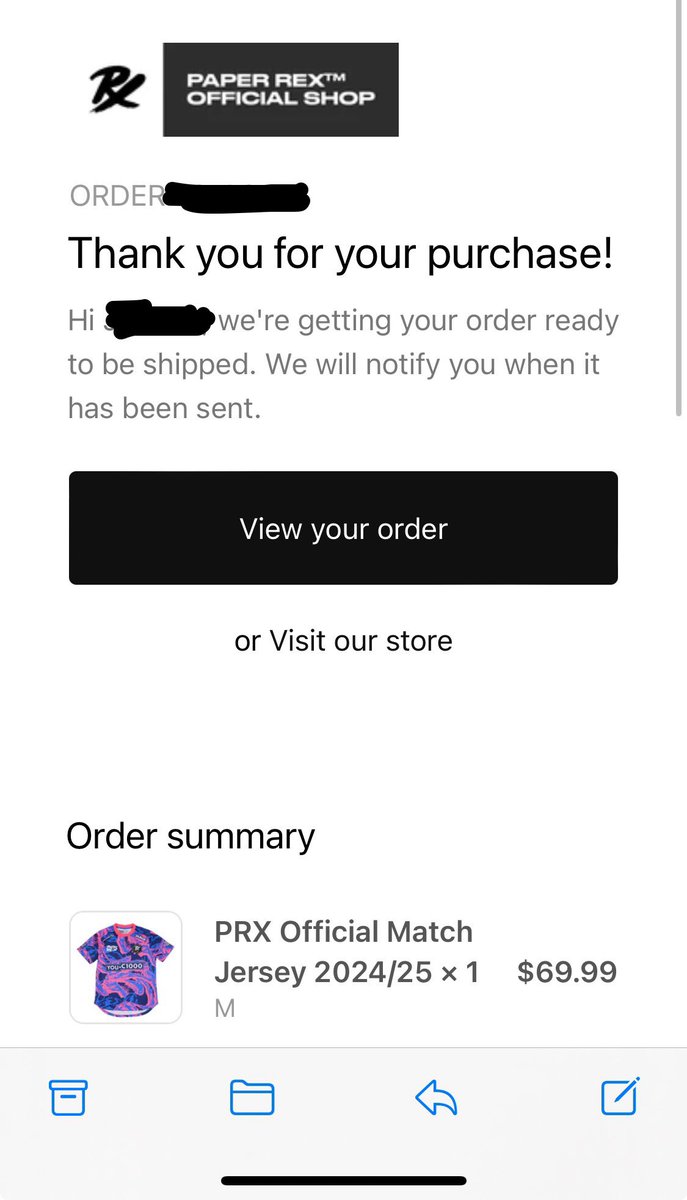 Ordered the PRX Jersey today 🥹🥹
Thank you to my lovely wife @loveisamaze07 for the gift 🥰🥹

Goodluck on your match later and entire playoffs bois! 💪🔥
@pprxteam @Jingggxd @smthlikeyou11 @jasonsusantoo @d4v41vlr @aaronleonhart4