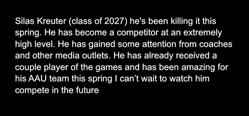 Write up for <a href="/silas_kreuter/">Silas Kreuter</a>