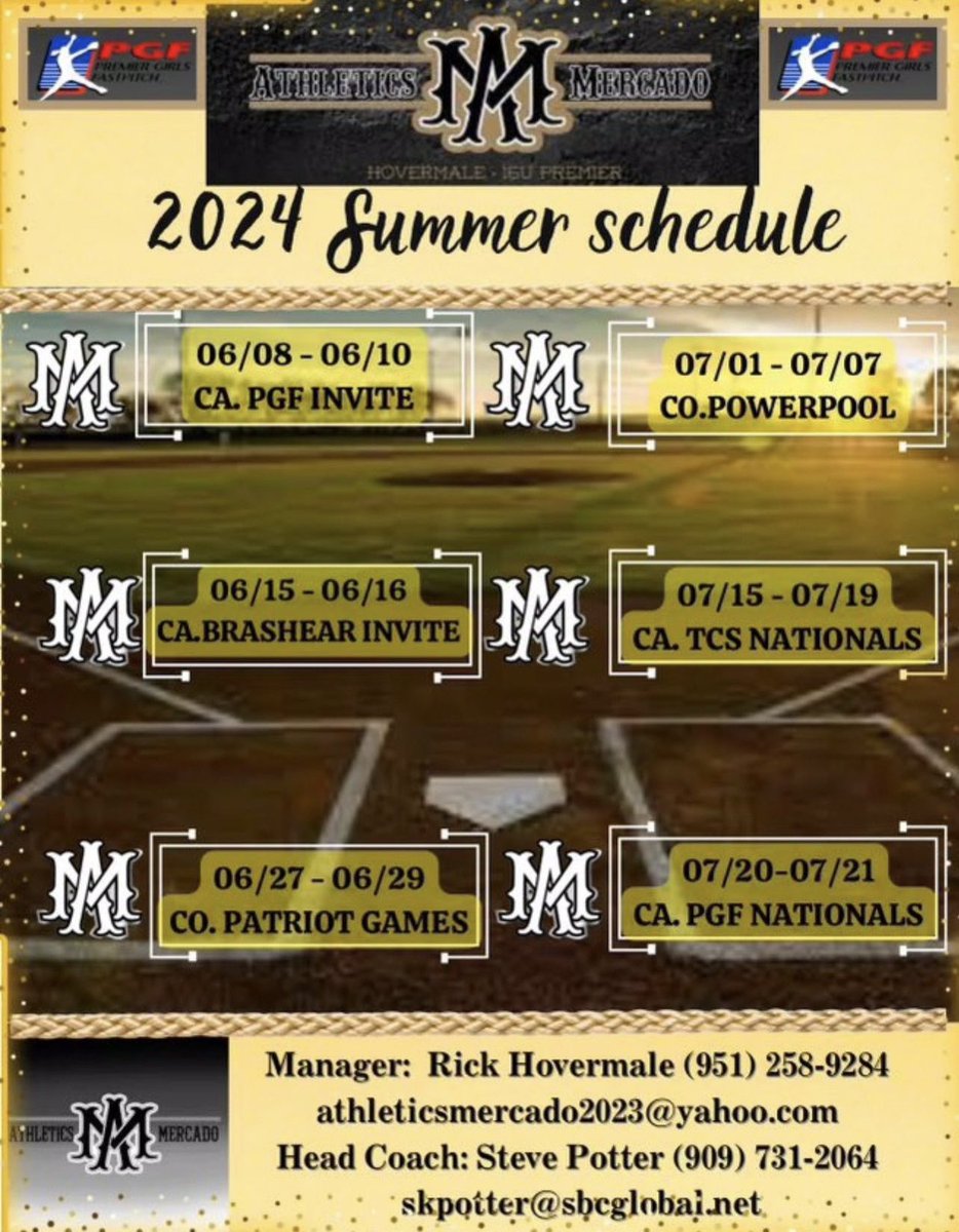Giannaflores_08's tweet photo. Summertime schedule!! Can’t wait to get back to the grind with my AM teammates 🤍🖤 @MercadoAcademy @hovermale_jr @Coach_Inouye @CoachTarr @CoachSingTexas @MelyssaLombardi @DukeCoachYoung  @BethTorina @AggieSoftball @CaitlinLowe @HawaiiSoftball @TexasCoachWhite https://t.co/iBpf4YbPX4