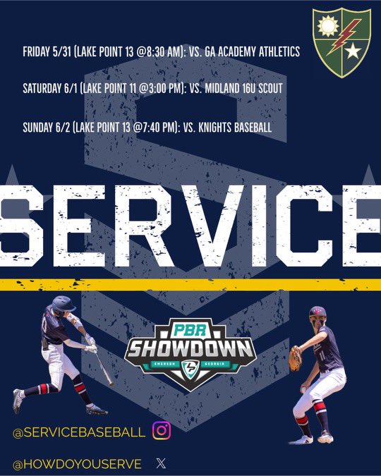 CoachB0L0's tweet photo. Another opportunity to compete! The 75th Regiment will travel back out to LakePoint Sports, for the PBR Showdown! #HOWDOYOUSERVE @HowDoYouServe https://t.co/LzFMib72gK