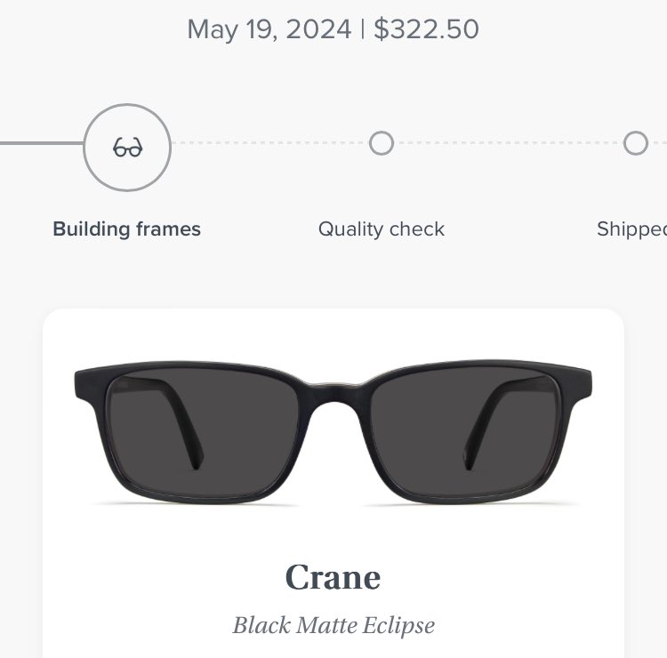 Kinda bummed that my <a href="/WarbyParkerHelp/">Warby Parker Help</a> order hasn’t budged in 11 days (8 business days). Supposed to get to me within 7-10 business days but doesn’t look like it’s shipping any time soon!