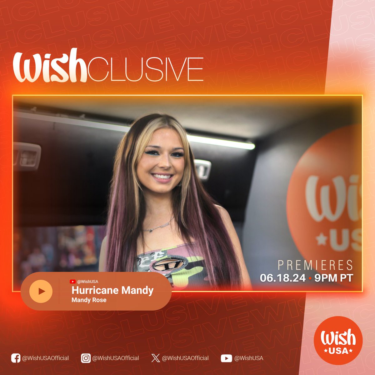 Brace yourselves! Mandy Rose is back to rain down hits with 'Hurricane Mandy' on the Wish USA Bus! Catch the full Wishclusive premiere on our YouTube channel at YouTube.com/@WishUSA #WishBus #MandyRose #HurricaneMandy