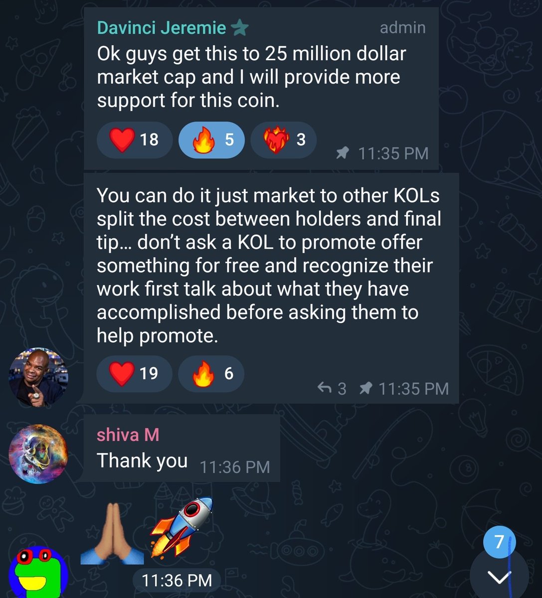 randomDan28's tweet photo. The Legend @Davincij15 has spoken. He is in when we get to 25. Pack your bags $DVINCI https://t.co/pTQd0U5yg8
