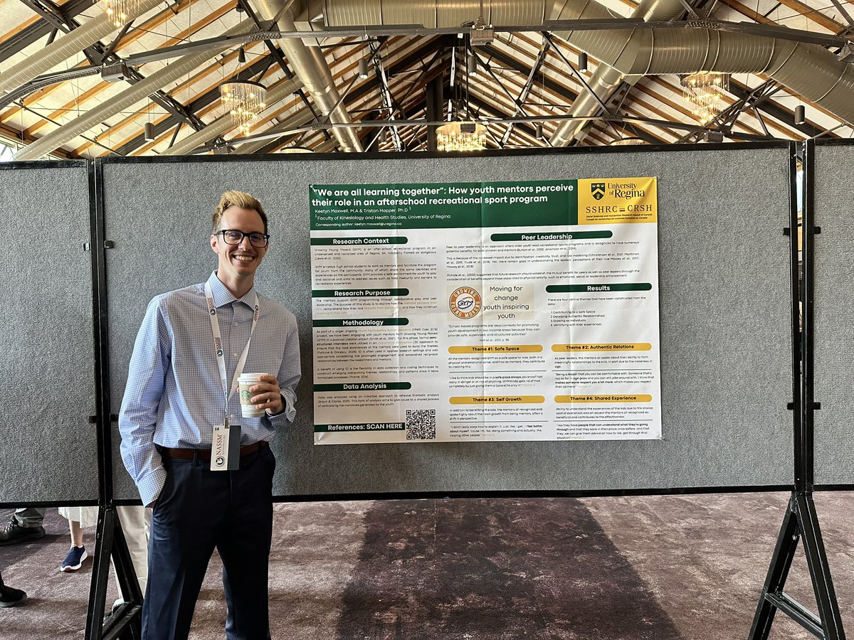 Congrats Keetyn Maxwell and <a href="/TristanDHopper/">Tristan Hopper</a> for your poster presentation at NASSM. Excellent job. Thanks for repping <a href="/UofRegina/">University of Regina</a> in Minneapolis.