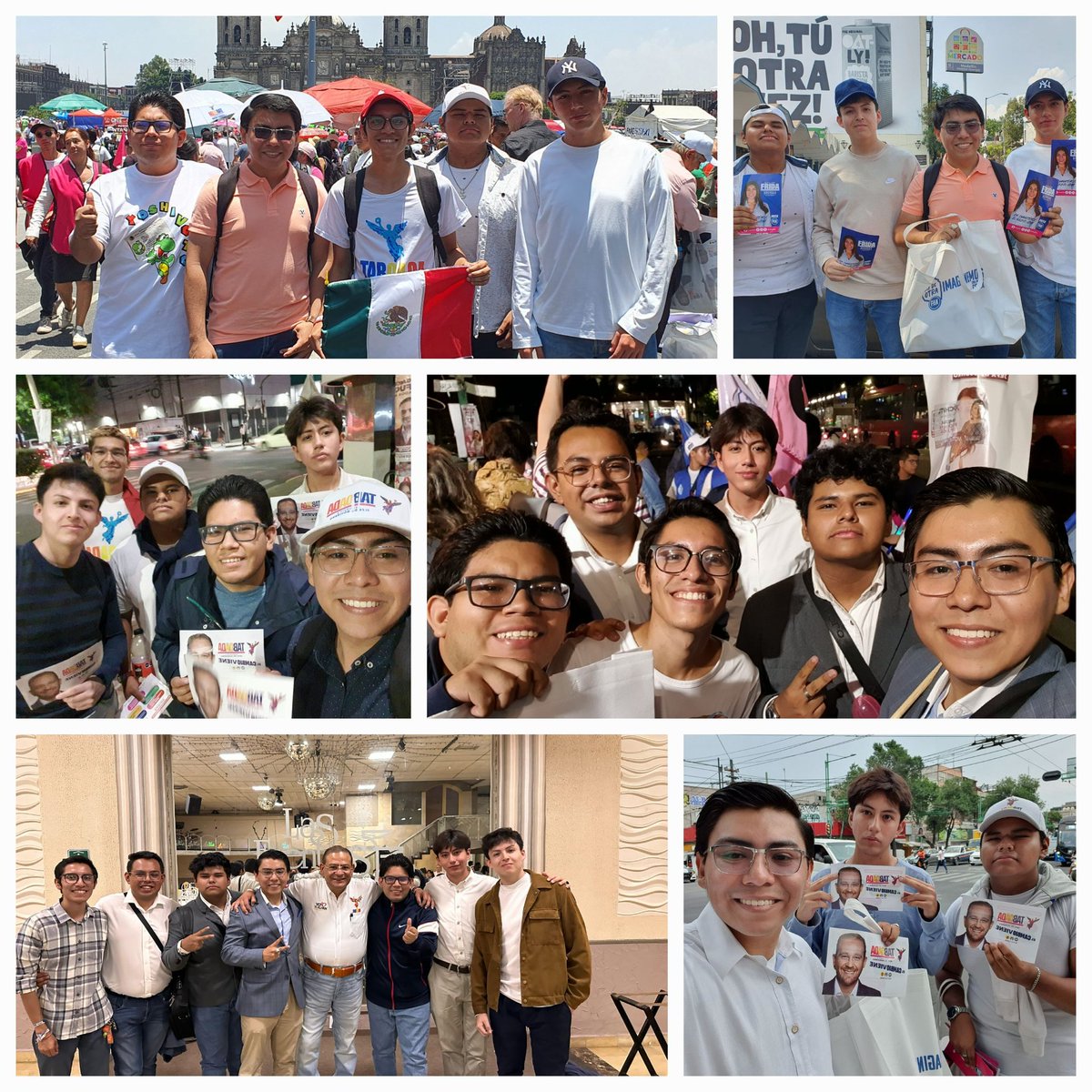 hector_mujica27's tweet photo. 🔵 ¡Concluimos campañas! Estoy muy agradecido con mi equipo, quienes me acompañaron cada miércoles y fin de semana a calle para dar a conocer a la ciudadanía el proyecto del Cambio. 💪🏼🇲🇽

La labor aún no concluye porque este domingo #2deJunioAVotar. 🗳

#EquipoKarlaMS https://t.co/yA1pAhxirY
