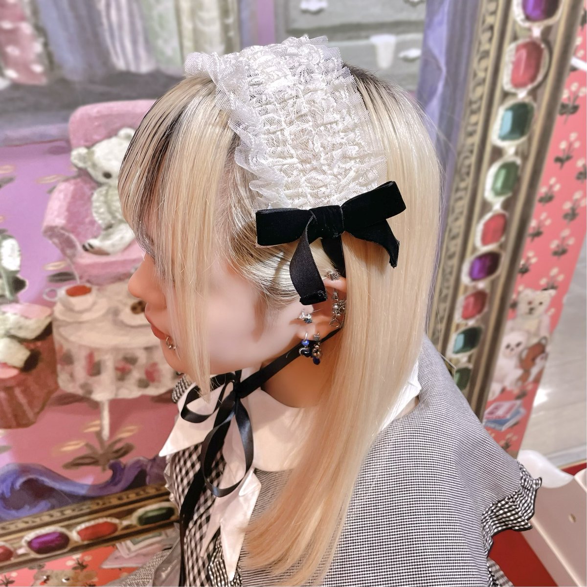 🎀COORDINATE🎀 🩶フリルカラードレス(BLACK) ¥38,000(¥41,800-in tax