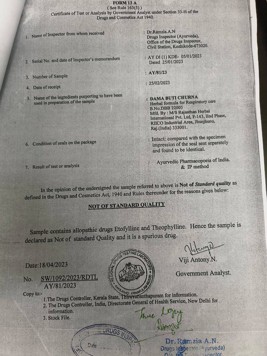 theliverdr's tweet image. 1/4 I do not know why we have Ayurveda practitioners and Ayurveda medicines. It is all a scam and we have not even scratched the surface. Everything that I have been publishing on quality of Ayurvedic drugs in India, the authorities know already, but kept public in the dark.