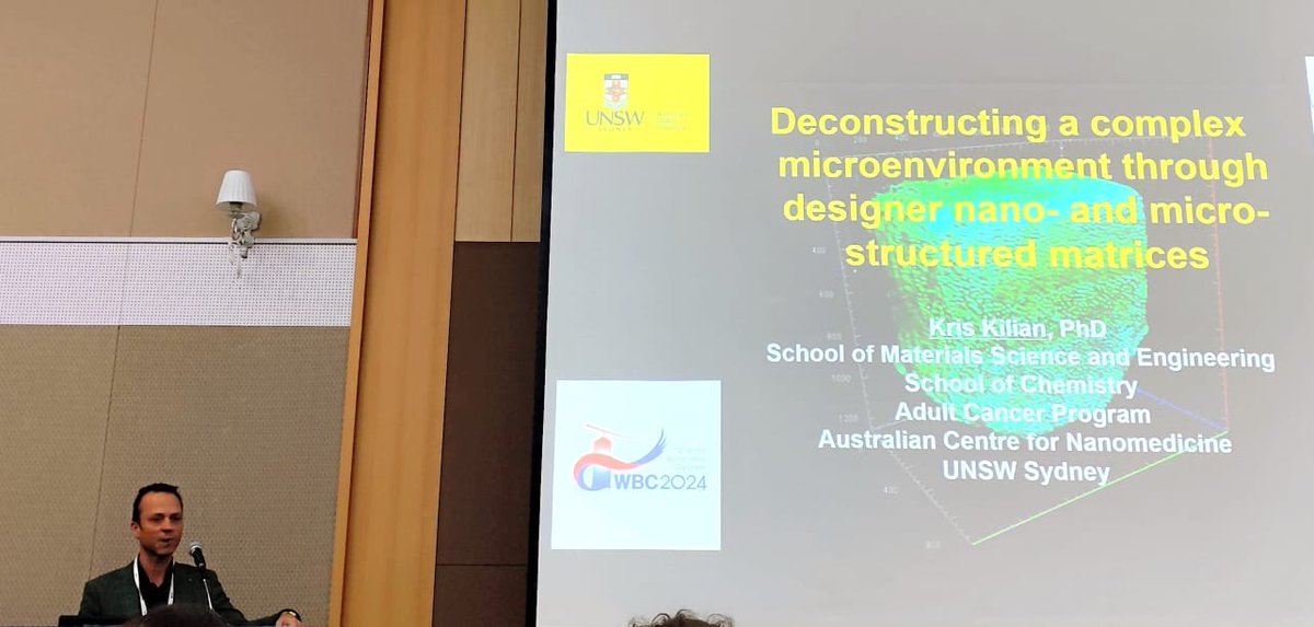 Amazing work by Prof Kristopher Kilian @KrisKilian @UNSW on cancer shapeoids using hydrogel microstructures of varying stiffness and geometry @2024Wbc - MK & RH

#biomaterials #WBC2024