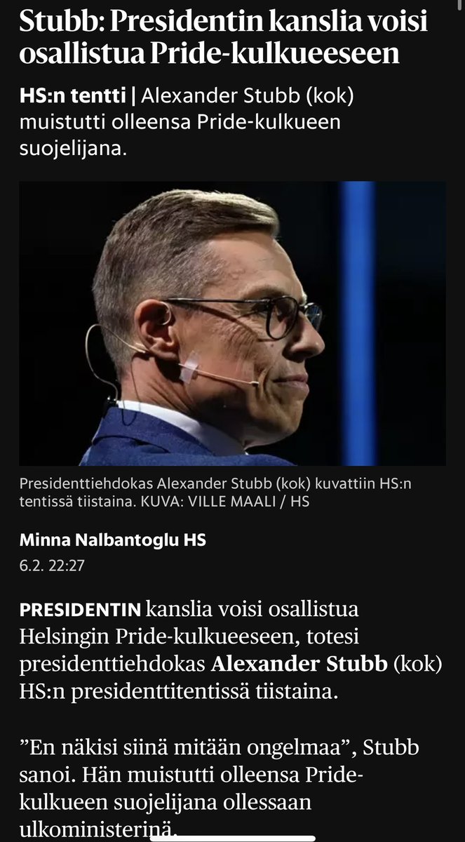 @UllaKaukola Mitähän tekee presidentin kanslia?