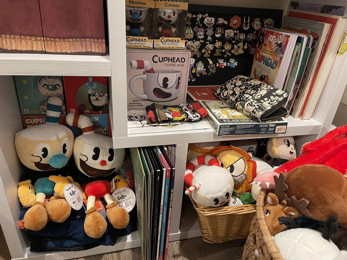 QRT with things you collect/your collection(s)!

I’ve been collecting cuphead merchandise for just over 5 years! there’s some other stuff around my room (posters, blankets, more plushies, etc) but this is the space with pretty much everything !! i also collect funkos & pins :D