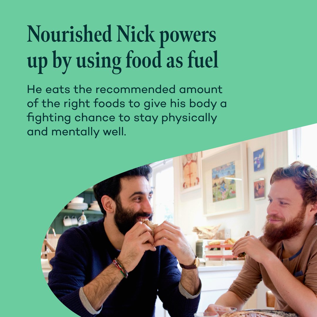 This #MensHealthWeek, use food as fuel like Nourished Nick and become your own #GoodHealthHero. Eating right can help you fend off disease and live a longer life. Visit the Good Health Heroes website to find out more: tinyurl.com/HealthHeros