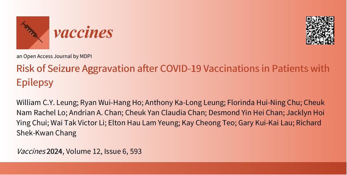 William C.Y. Leung (@drwilliamleung) on Twitter photo Newly published <a href="/Vaccines_MDPI/">Vaccines MDPI</a>!
Thanks to our patients who participated in this study, and to the hard work of our team & medical students who helped conduct >1000 interviews during the #COVID19 pandemic.
Article Link: doi.org/10.3390/vaccin…
#epilepsy #vaccine #neurotwitter Newly published <a href="/Vaccines_MDPI/">Vaccines MDPI</a>!
Thanks to our patients who participated in this study, and to the hard work of our team & medical students who helped conduct >1000 interviews during the #COVID19 pandemic.
Article Link: doi.org/10.3390/vaccin…
#epilepsy #vaccine #neurotwitter