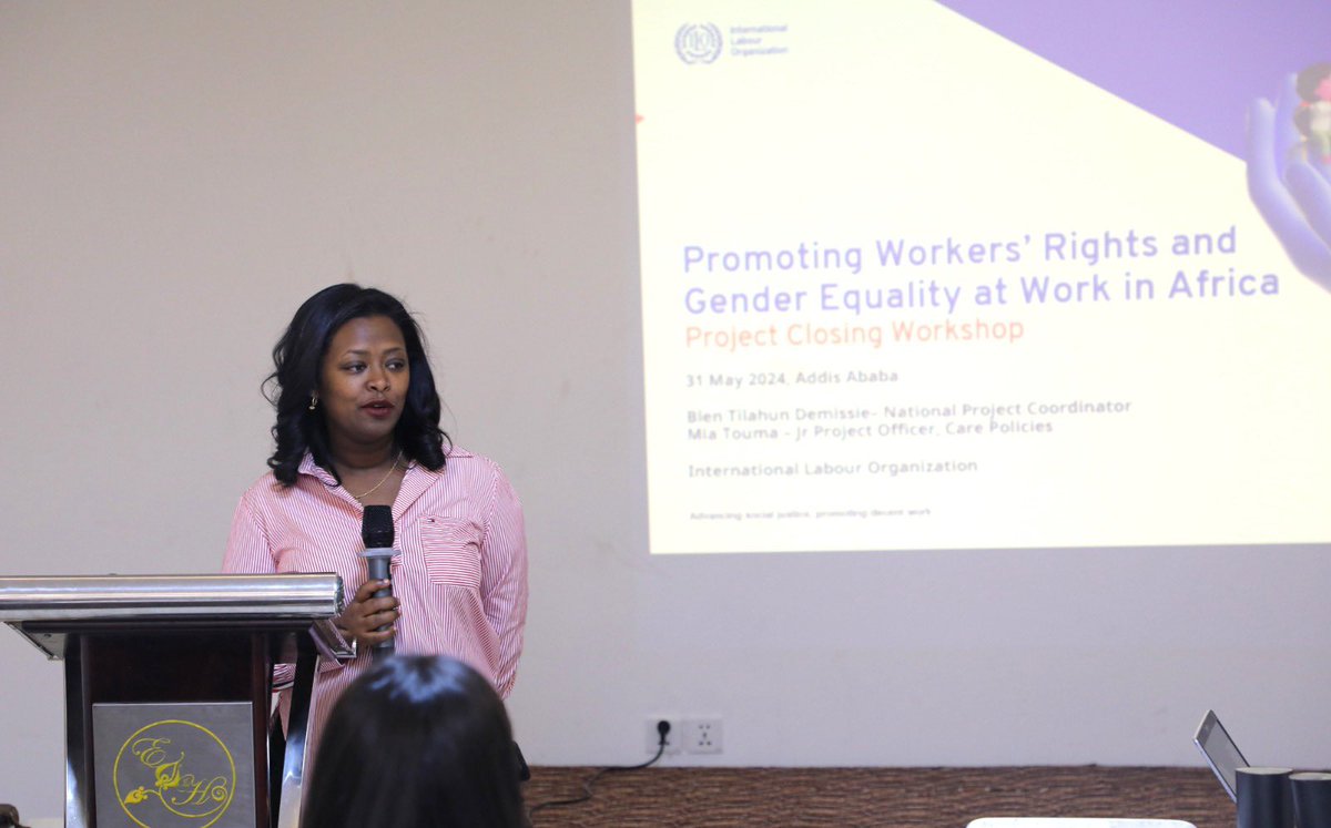 AddisIlo's tweet image. Happening Now !

Closing Workshop of the @ILO Project “Promoting Workers’ Rights and Gender Equality at Work in Africa”

Report of the achievements of the project is presented to stakeholders, including ILO’s tripartite constituents.

@ILOAfrica