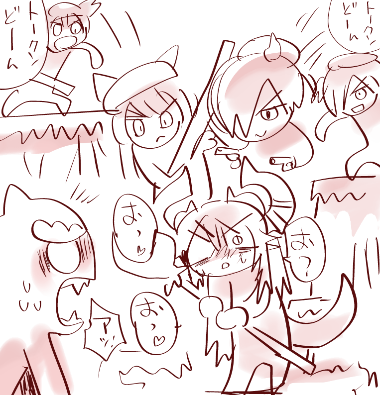 @simeji031 へんな狛犬はアメリとマズルにまかせた 