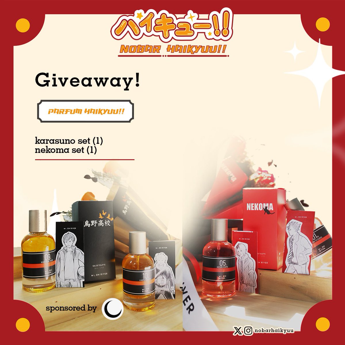 nobarhaikyuu's tweet photo. 🎁 GIVEAWAY BY OUR SPONSOR 🎁

Introducing our beloved sponsor @A__projectt and @bymoonrvr 🎉

Buat peserta nobar nanti, kalian punya kesempatan buat dapetin produk-produk keren ini lho

Tapiiiii bakalan ada quiz nya nih 😆 jadi siap-siap yaaaa buat jawab pertanyaanya nanti 🔥 https://t.co/oHwUGldedh
