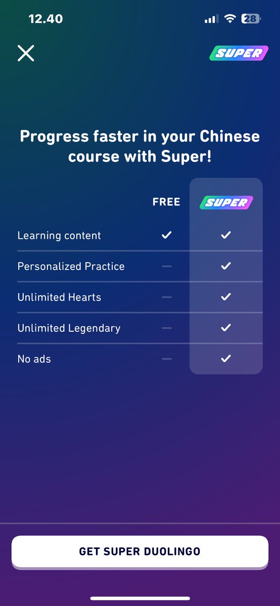 being_mys3lf's tweet photo. Ada yang mau join langganan premium Duolingo Super?

100k untuk 1 tahun
Sisa 3 slot lagi
Langganan official

DM📲 https://t.co/QyUABhcVZ5