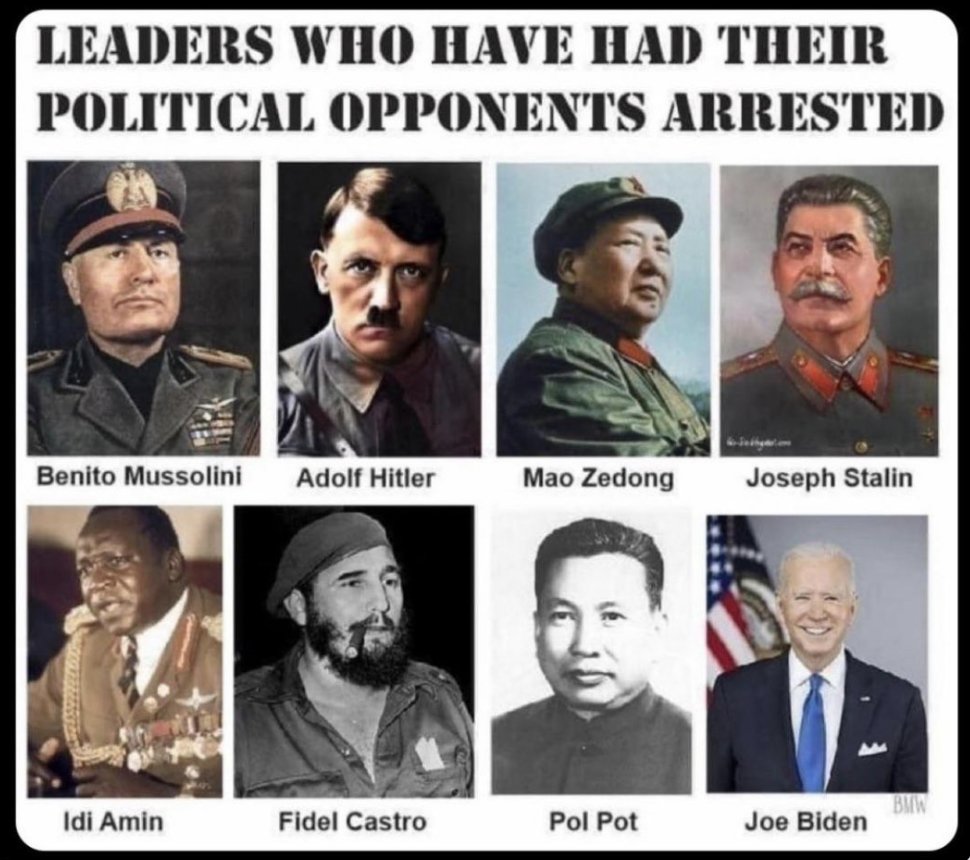 Leaders who have had their political opponents arrested. ⬇️⬇️⬇️