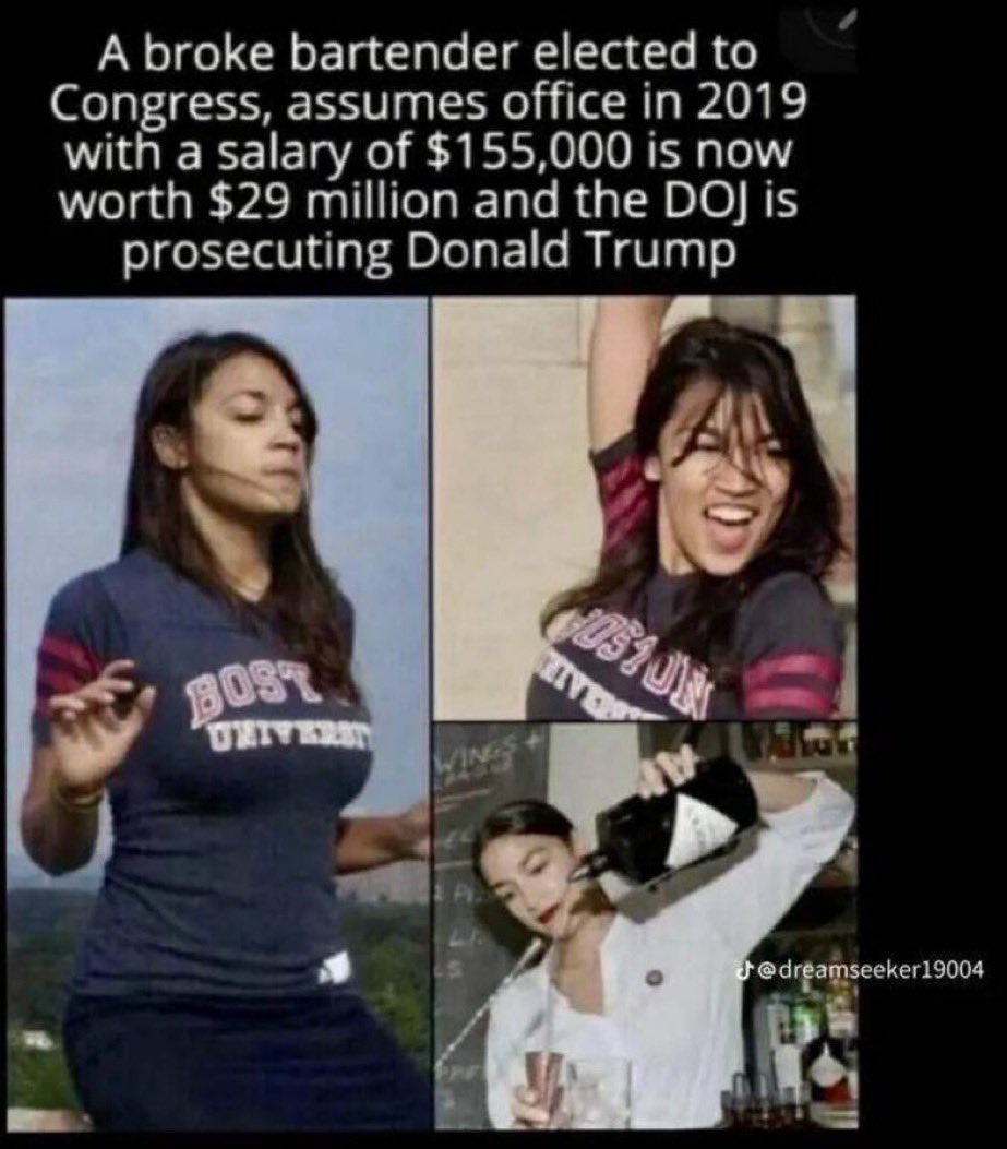 rtxvet's tweet photo. @AOC Yes we are curious now how politicians launder money.
Don’t worry democrats just set the standard.
Your whore ways are showing. 🖕🏻
#FJB 🫡🇺🇸🏴☠️🪶❤️💀 #StayZero https://t.co/aWbXytWINM