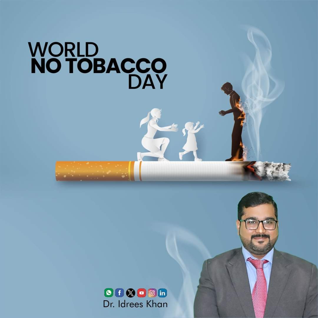 IdreesKhanDr's tweet image. 🌍🚭 𝐖𝐨𝐫𝐥𝐝 𝐍𝐨 𝐓𝐨𝐛𝐚𝐜𝐜𝐨 𝐃𝐚𝐲 - 𝐌𝐚𝐲 𝟑𝟏, 𝟐𝟎𝟐𝟒 🚭🌍
𝗜 𝗳𝘂𝗹𝗹𝘆 𝘀𝘂𝗽𝗽𝗼𝗿𝘁 𝗪𝗼𝗿𝗹𝗱 𝗡𝗼 𝗧𝗼𝗯𝗮𝗰𝗰𝗼 𝗗𝗮𝘆.
#dridreeskhan
#awareness | #NoTobaccoDay | #WorldNoTobaccoDay |#TobaccoFree | #HealthyLiving | #quitsmoking | #HealthForAll | #DHA | #lahore