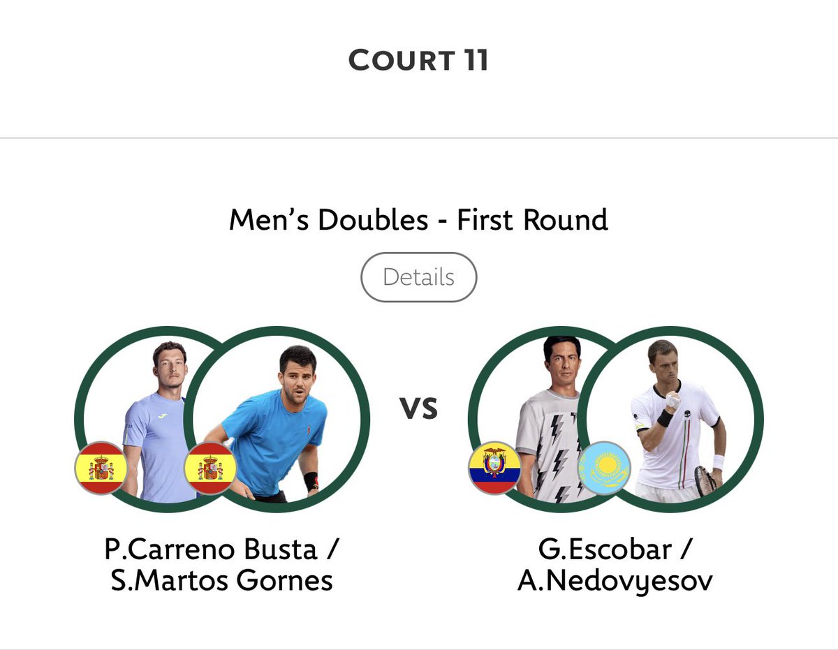 Tenis de #rolandgarros a la madrugada, los ecuatorianos Diego Hidalgo y Gonzalo Escobar jugarán con sus respectivas parejas, entre 4am y 5:35am, respectivamente