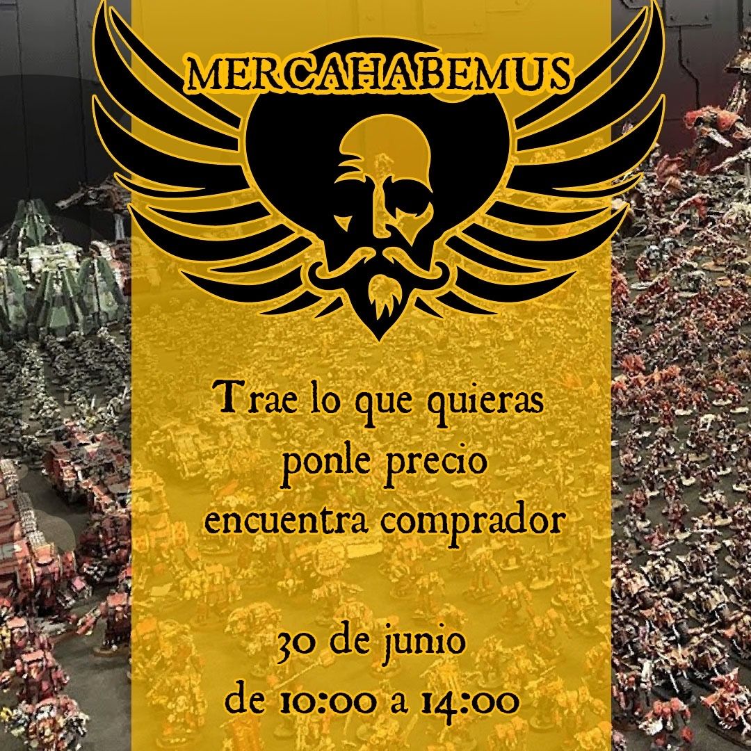 Habemus Ludum os invita a una quedada especial, una velada de intercambios y compra-venta.

Todos socios y no socios podrán unirse al evento, lo único que si se completa aforo (controlado por la asociación) tendrán prioridad los socios

¿Te lo vas a perder?