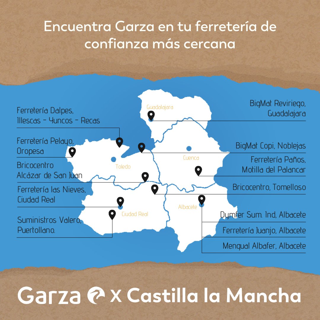 garza_spain's tweet photo. ⚔️ En un lugar de la Mancha, de cuyo nombre no quiero acordarme... Se encuentra tu ferretero de confianza que ya confían en Garza.

Y hoy 31 de mayo #diadecastillalamancha queremos darles visibilidad.

¡Vuelve a comprar en #comerciolocal! 🛍️ 🛠️ 💡

#Compralocal #ferreteria https://t.co/XeYtKK2v2p