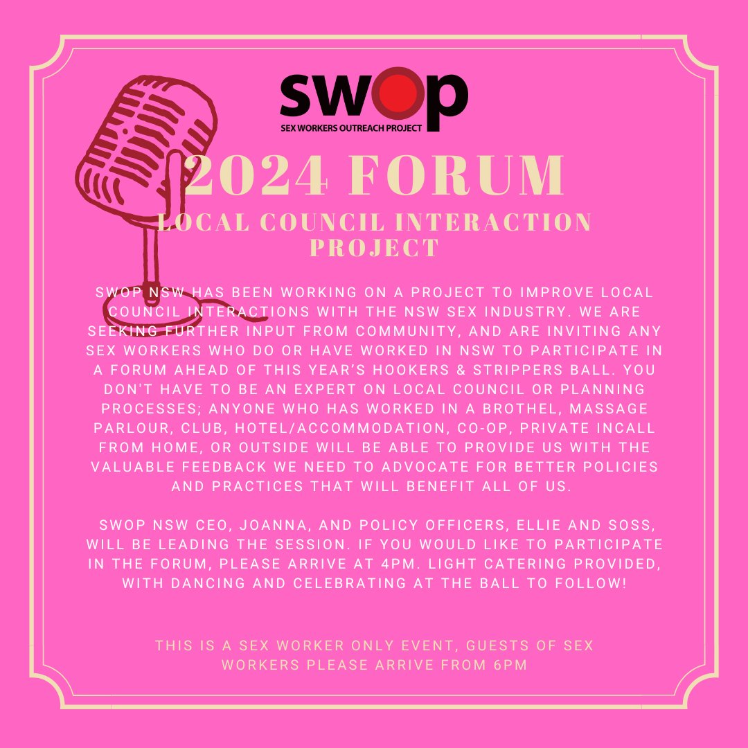 As you can see, there are many reasons to attend the forum prior to the Annual 2024 H00kers and Str!ppers Ball. You don't have to be an expert on the council to participate! The forum runs from 4 - 6pm, and celebrations will commence shortly after - see you there.