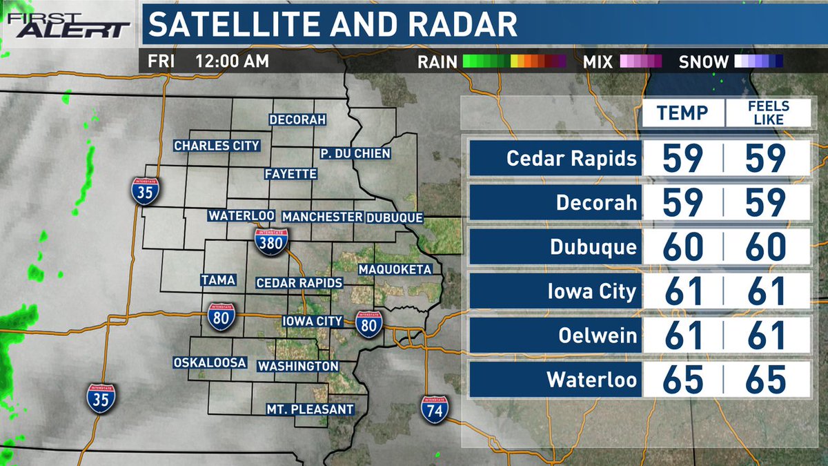 Your current conditions and radar this hour.