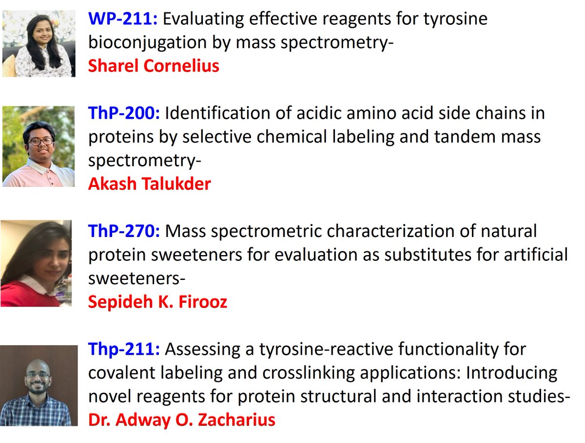 Explore the work of our current and past graduate students at ASMS 2024. #ASMS2024