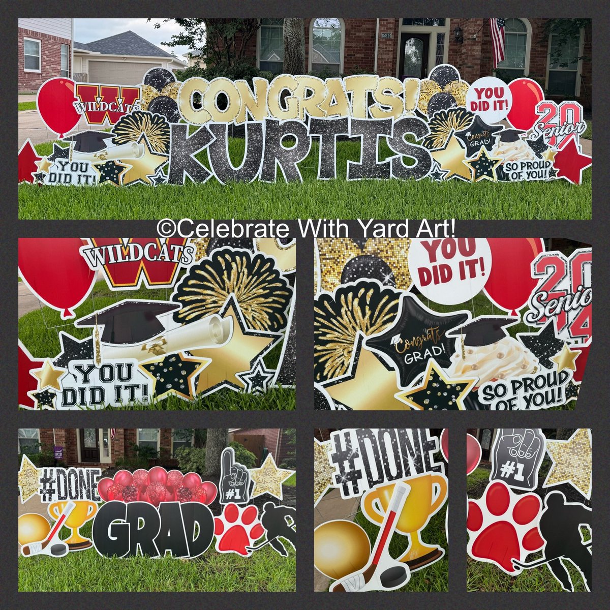 PartyYardArt's tweet photo. Another Wildcat who walked the stage today!
Congrats Kurtis! You did it!! ♥️🎓💛
#celebratewithyardart #yardgreeting #yardart #yardparty #celebrate #cdub #Graduation2024 #hockey #CypressTX #ColesCrossing https://t.co/hTXBk3AJNq