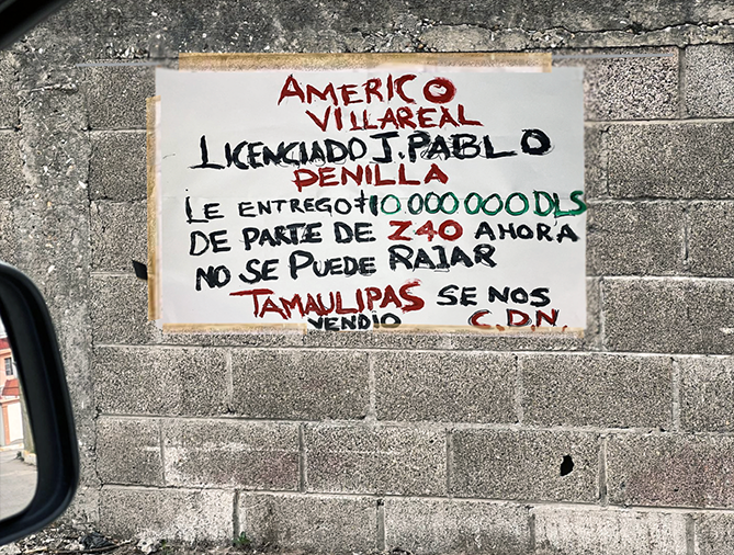 Èste cartel fue mandado poner por el PAN en apoyo a @YahleelAbdalaC  del PAN #Nuevolaredo  es sacado de narcomanta del 2022 Fuè publicado por sicario digital de @fgcabezadevaca  cc #cdvictoria   luego mas datos