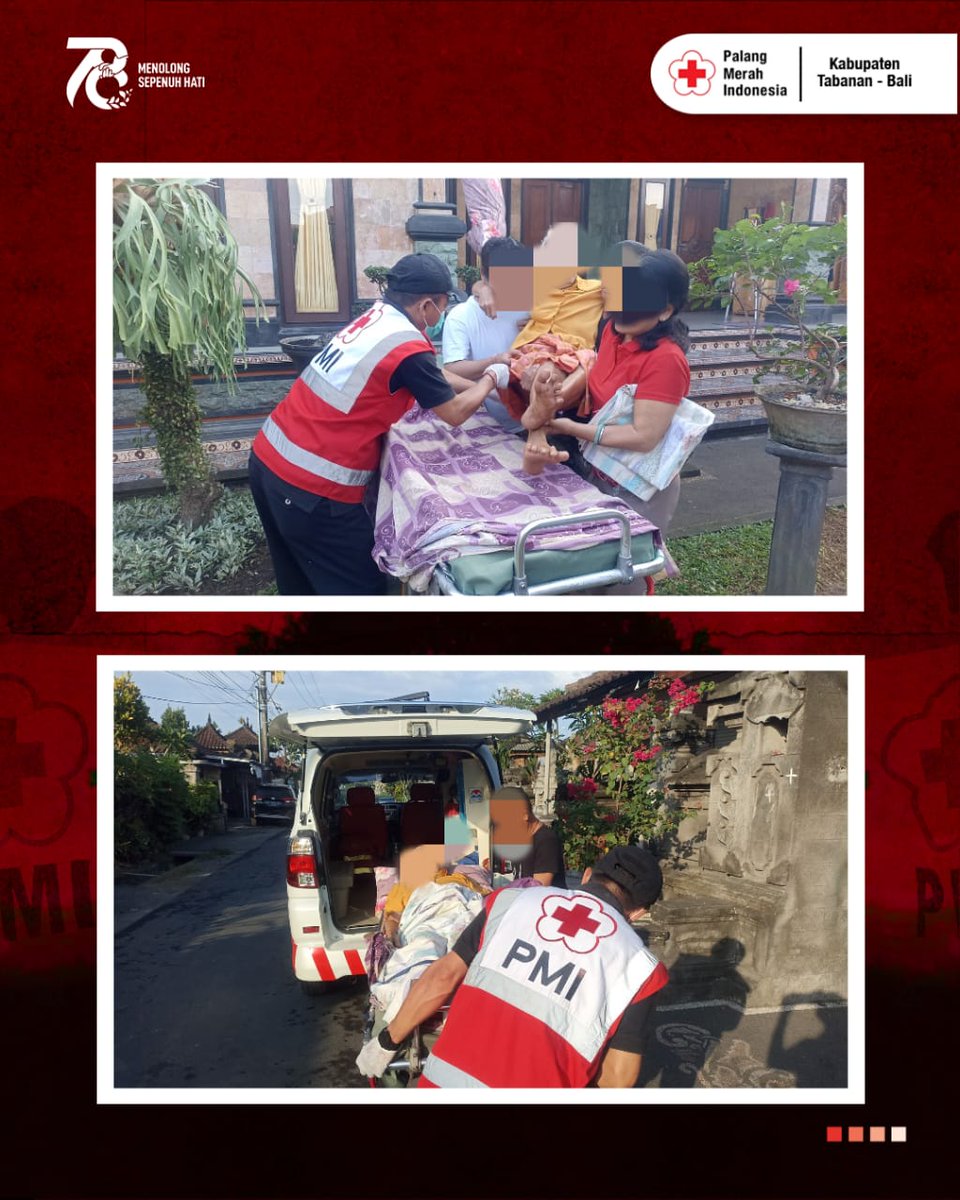 PMI_Kab_Tabanan's tweet photo. Denpasar • Hari ini Tim Ambulans PMI Tabanan melaksanakan pelayanan Ambulans Transportasi untuk kontrol dari rumah pasien Jln. Gatot Subroto, Br. Anyar, Kec. Kediri, Kab. Tabanan menuju RS Prof I. G. N. G Ngoerah Sanglah (PP). Jumat, (31/5/2024) https://t.co/XQSxfPdmYC