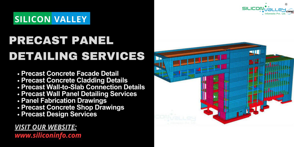 silicon_ltd's tweet photo. Silicon Valley Infomedia, with over 16 years of experience, is known for its excellent Precast Detailing Services and Precast Shop Drawings Services. Our high-quality shop drawings are widely recognized. #precastpaneldetailing #precastdetailing
🌐 https://t.co/VR8G8HidOH https://t.co/EZ4IGTviJk
