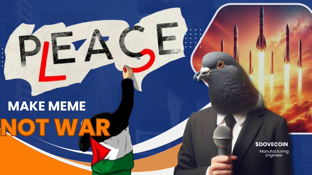 dove_coin's tweet photo. Make love not war buddy
#DoveCoin
0xcAAFe21960e4d1491dd801b2D0155304BBF927b6 https://t.co/5o1WoFSR55