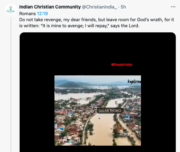 When others suffer Christian propagandists think it is right to be taunting. #InsensitiveChristianPropagandists <a href="/ChristianIndia_/">Indian Christian Community</a> <a href="/archbombay/">Archdiocese of Bombay</a>
Proverbs 24:17-18
Do not rejoice when your enemy falls, and do not let your heart be glad when he stumbles; lest the LORD see it, and it