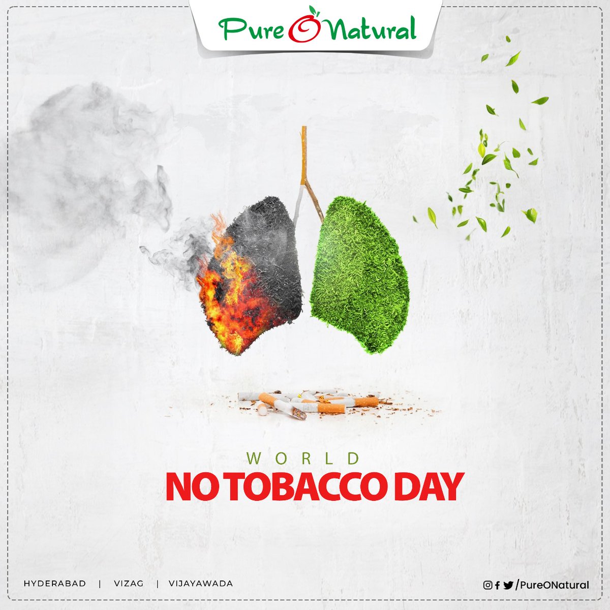 Breathe Easy, Live Better: Celebrate World No Tobacco Day by choosing a healthier, smoke-free life.  🫁🚬

#WorldNoTobaccoDay #NoTobacco #Tobacco