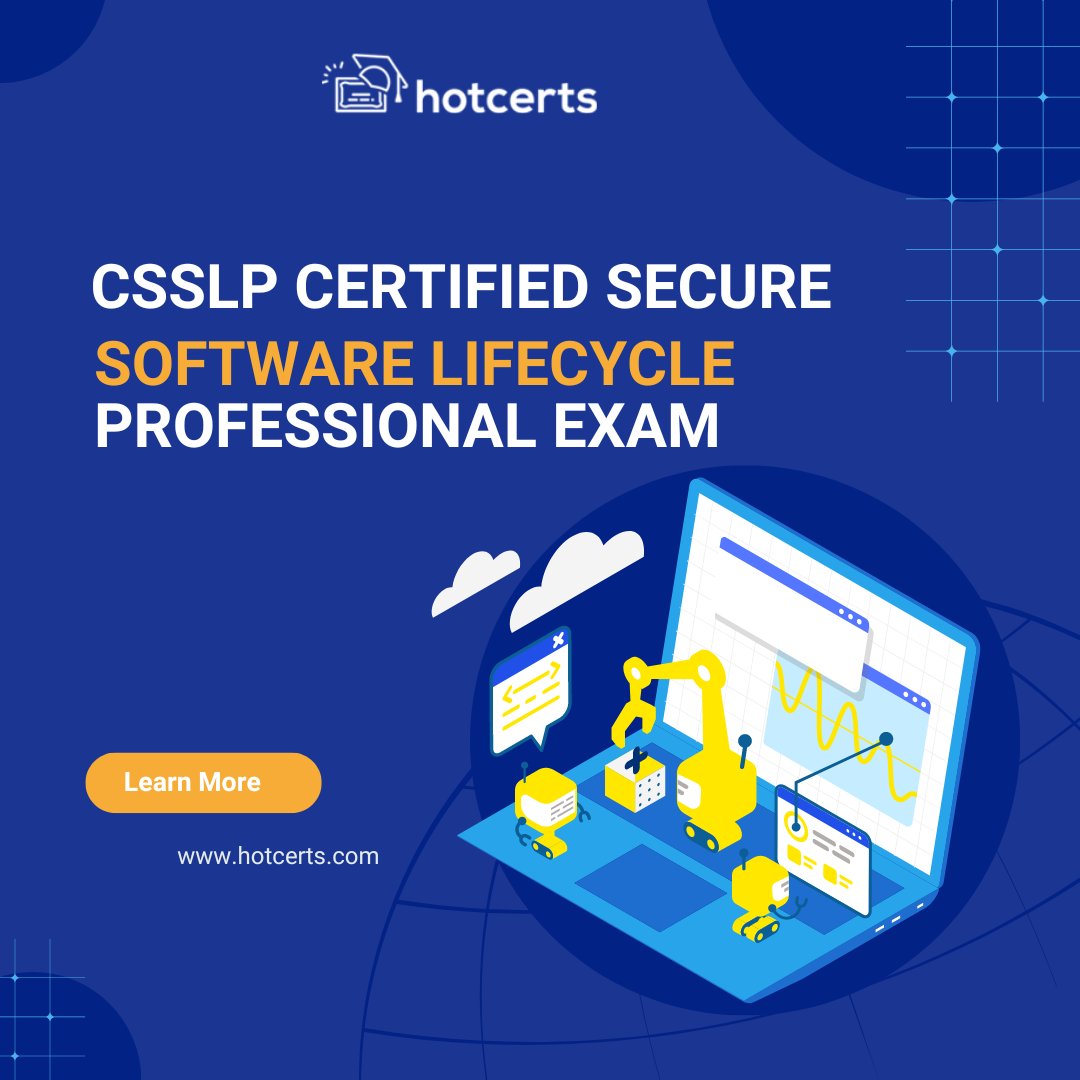 HotCertsExams's tweet image. Struggling with the CSSLP exam? Look no further! HotCerts, your trusted IT certification provider, ensures exam success. Let's ace it together! 
@HotCertsExams
.
.
#CSSLP #CertificationSuccess