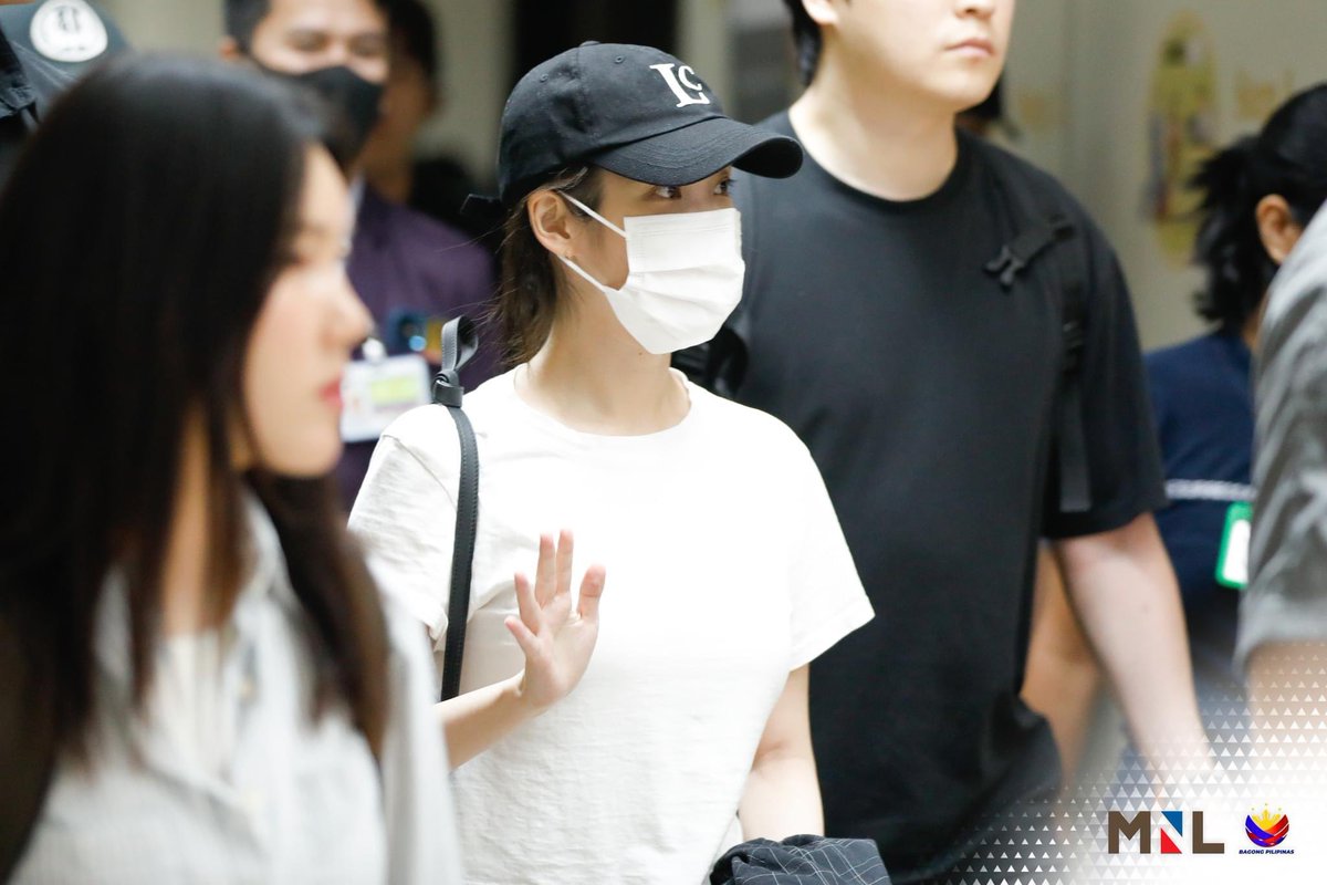 ABSCBNNews's tweet photo. LOOK: Singer-actress IU is back in the country for her HEREH concert, happening at the Philippine Arena on Saturday, June 1.  

The “Love Wins All” singer arrived at NAIA Terminal 1 through a Korean Air flight. | via @jaehwabernardo 

(📷: NAIA/Facebook) https://t.co/RiJkye2PRa