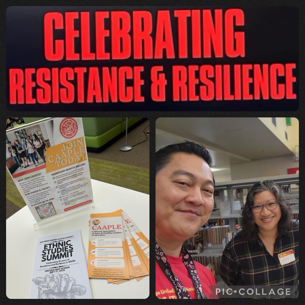 Shout out to CAAPLE Region 8! Amazing highlights for #AANHPIHeritageMonth, collaborating with @SanDiegoCOE to share stories about culture & identity, having AA educators share their testimonies, & representing @sandiegounified Ethnic Studies Summit! #CAAPLEproud