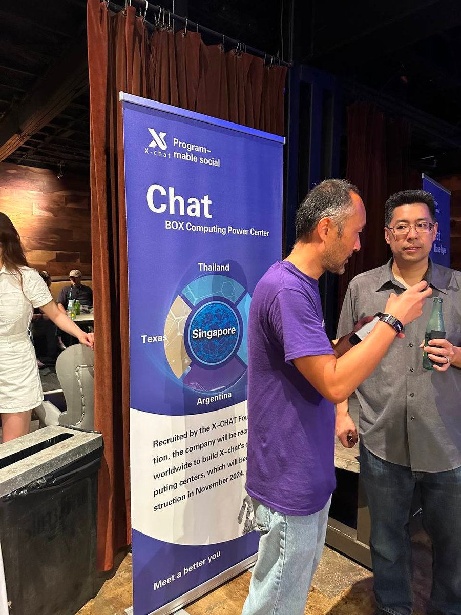 SSFNETWORK's tweet photo. 🍸 Live Update: X-chat Tech Networking Mixer! 🍸

Our tech team is currently hosting a bustling industry tech mixer in the USA. It’s the perfect place to get acquainted with X-chat and learn about SSF. Don’t miss the chance to connect and explore!

#Xchat #SSF https://t.co/q9L6gNrC21