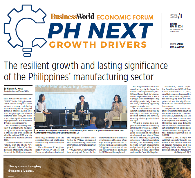 abconoza_BW's tweet photo. Our three-section post-event coverage of #BusinessWorldEcoForum is out on today's issue of @bworldph. Check it out! 🗞#PHNextGrowthDrivers https://t.co/0GsnSGZxxo