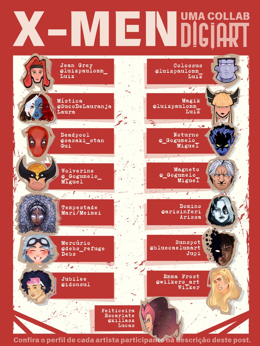 idonsul's tweet photo. #XMen | my first @ttDigiart collab :] I’m so happy to be included. 

Estou tão feliz de ser includío!! https://t.co/kBYTVcvXoE