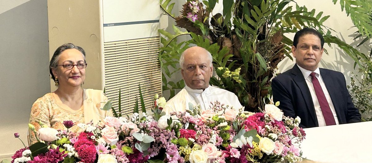 Celebrating 40 years of IWMI with the Prime Minister of Sri Lanka.