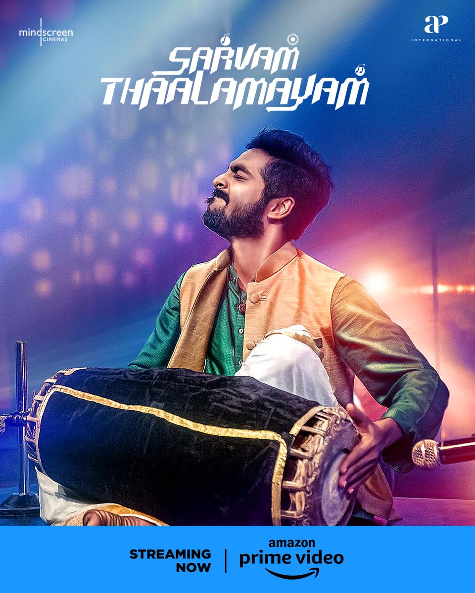 Feel the beat of determination! Watch #SarvamThaalaMayam, now streaming on @PrimeVideoIN 🎶🥁🎉 @gvprakash @DirRajivMenon @arrahman @Aparnabala2 @DhivyaDharshini @mindscreencine #NedumudiVenu