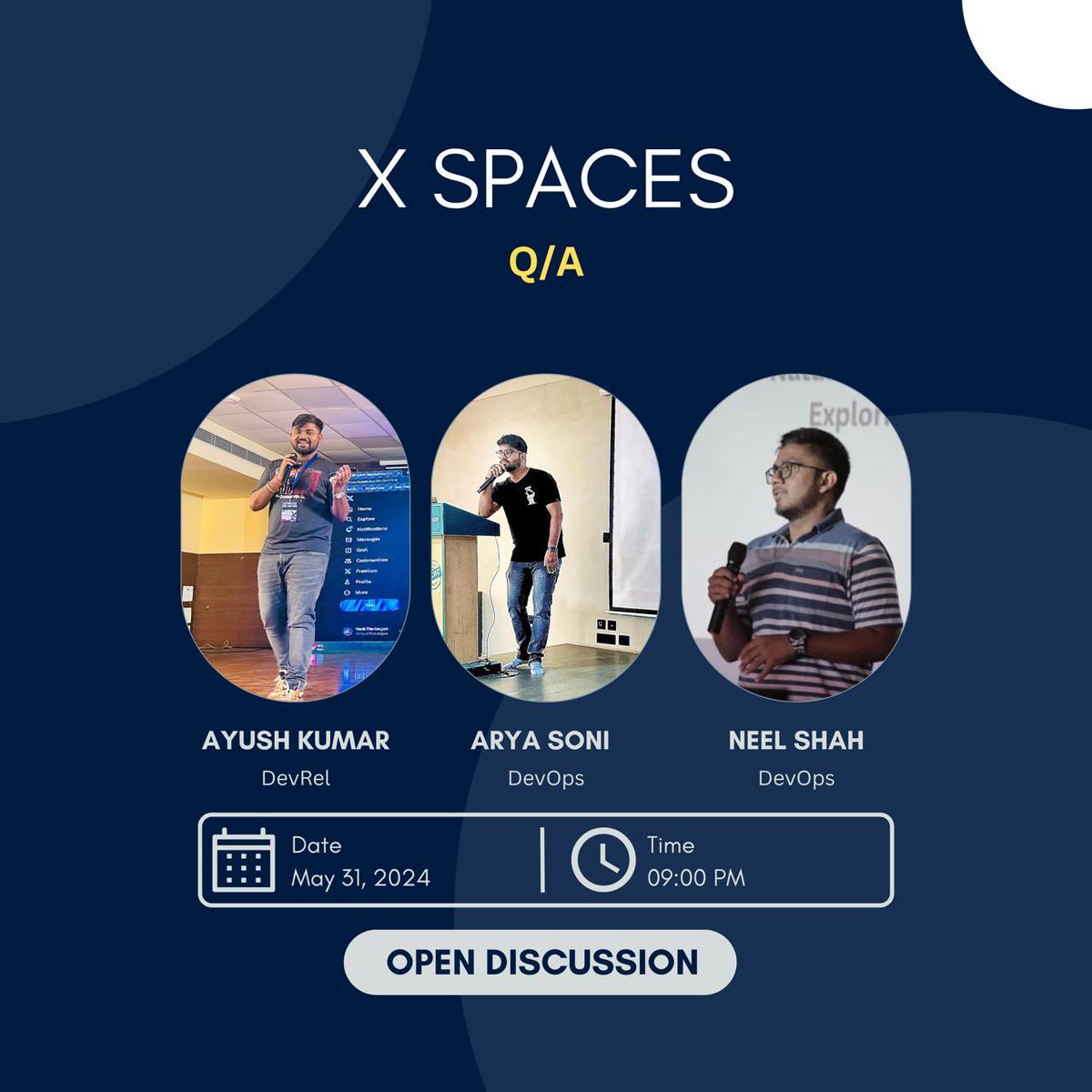 aryasoni98's tweet photo. 🚀 @X Fork
This is my first space and I’m very excited to open the discussion! Let’s talk about space! 🪐
Hurry up, click the reminder, and let’s talk about the wonders of the universe! 🌌✨
@AyushKu38757918 @shahneel2409
#SpaceDiscussion #JoinUs https://t.co/yKmBo7dTo5