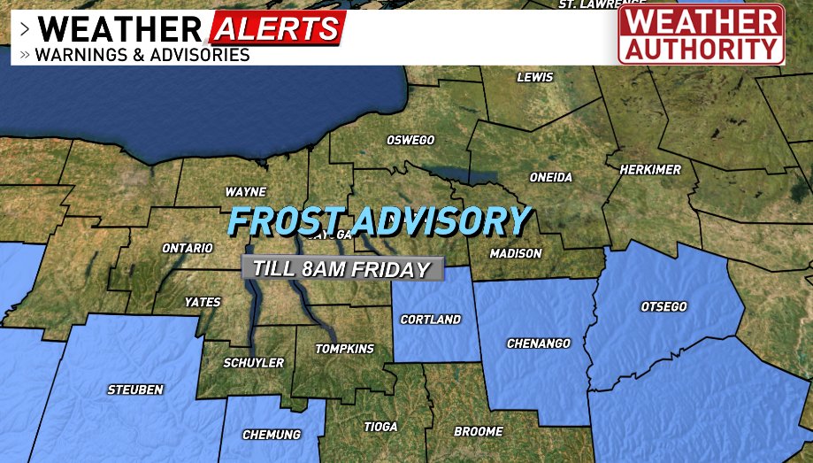 Frost Advisories in effect this morning for some. Hopefully those plants survive the morning. Current temperatures in the high 30s and low 40s for these areas.