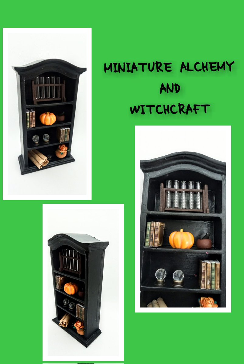 I've been enjoying a bit of therapy lol..... Had a great time painting and developing this Alchemy and Witchcraft Miniature Display case. #miniature #witchcraft #EarlyBiz