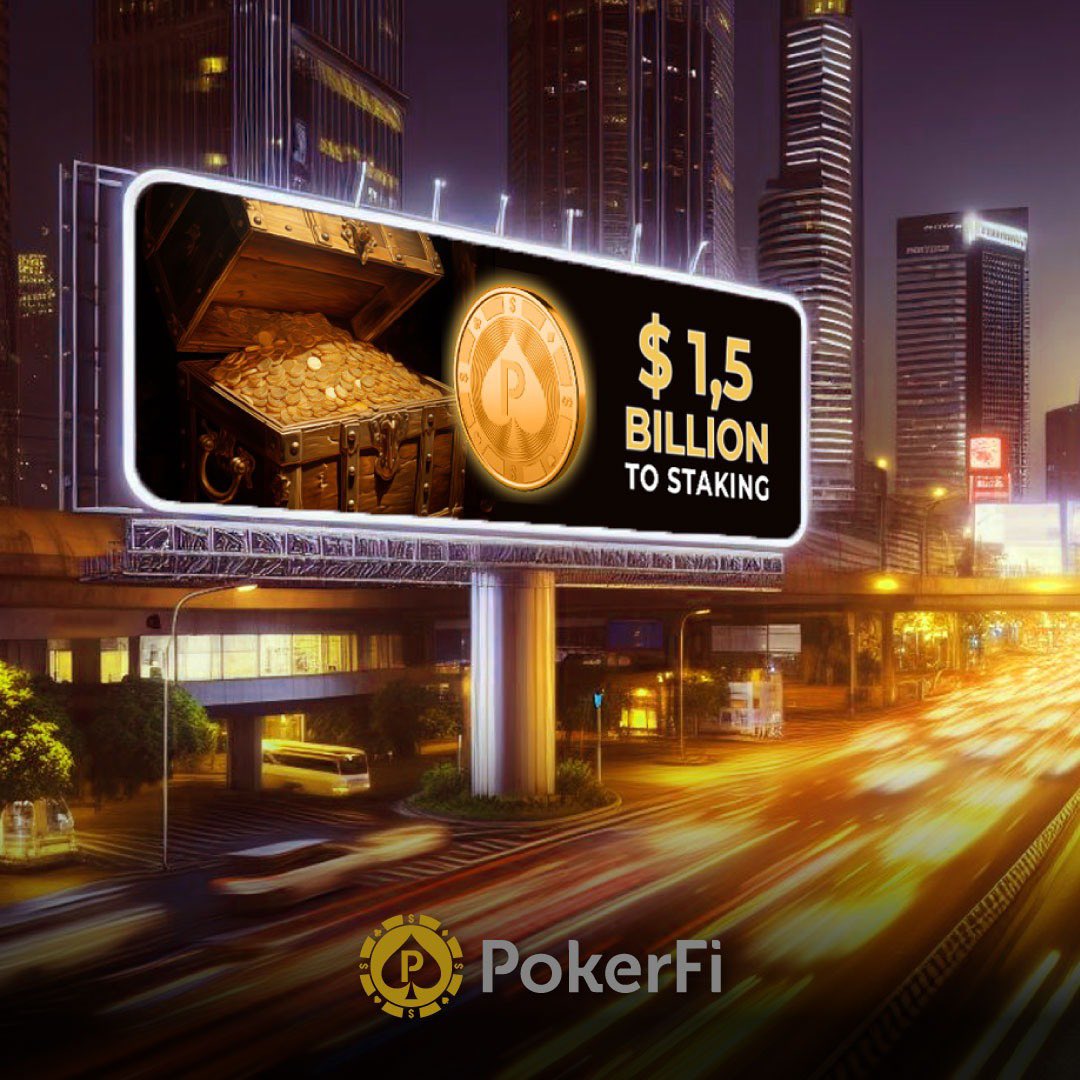 We reached the goal of $1.5 Billion in Staking tokens.🚀
Congratulations to everyone who participated and believe in our project.

Telegram;
t.me/PokerFiEnglish…

Staking;
pokerfistaking.com

Buy;
m.indoex.io